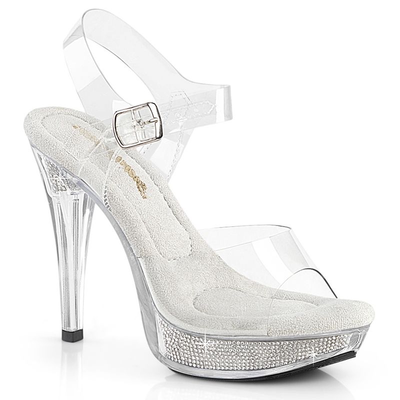 Cocktail 5&quot; Silver Rhinestone Sandal