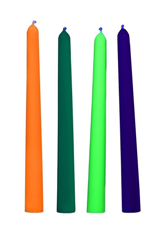 Master Series Glow Wax UV Blacklight Reactive Drip Candles