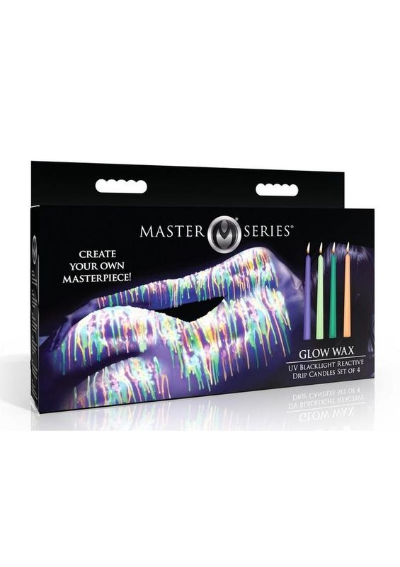 Master Series Glow Wax UV Blacklight Reactive Drip Candles