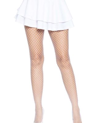 Gaia Spandex Net Industrial Tights - White