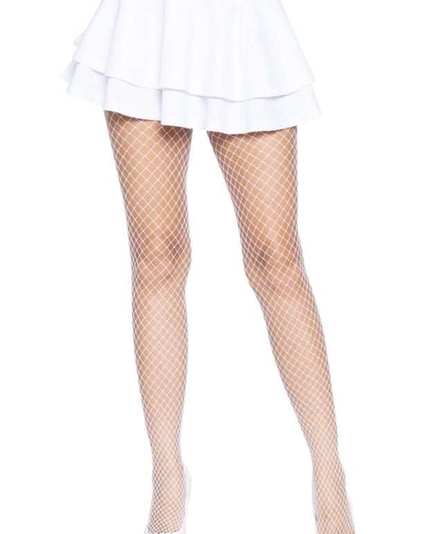 Gaia Spandex Net Industrial Tights - White