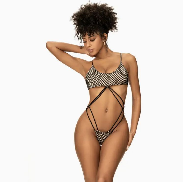 Black &amp; Nude Monokini