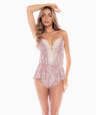 Rose Print Sleep Romper