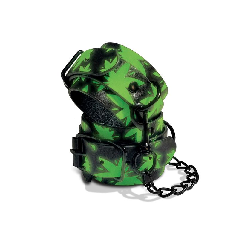 Stoner Vibes Glow-in-the-Dark Wrist Cuffs