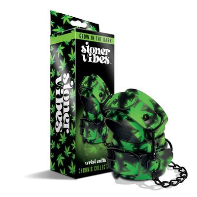 Stoner Vibes Glow-in-the-Dark Wrist Cuffs