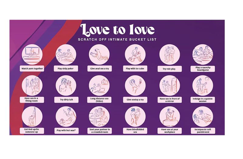 Love to Love Chasing Memories Scratch Off Bucket List
