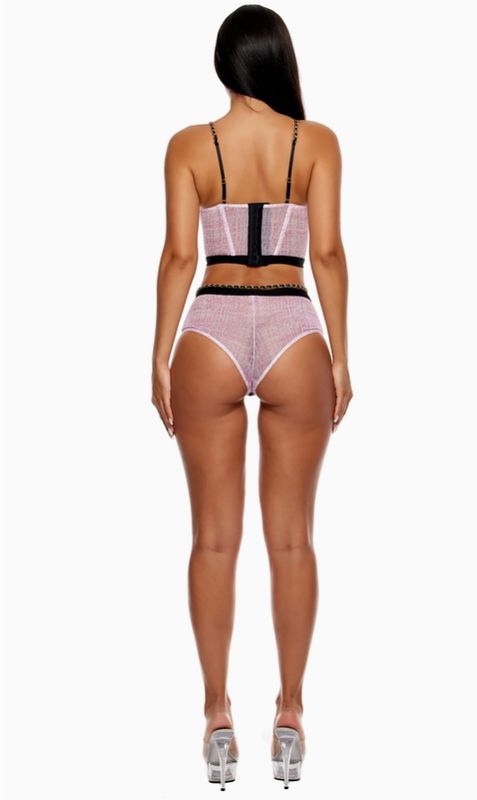 Keep It Classy Mesh Bustier Set