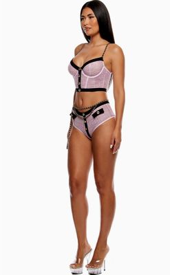 Keep It Classy Mesh Bustier Set