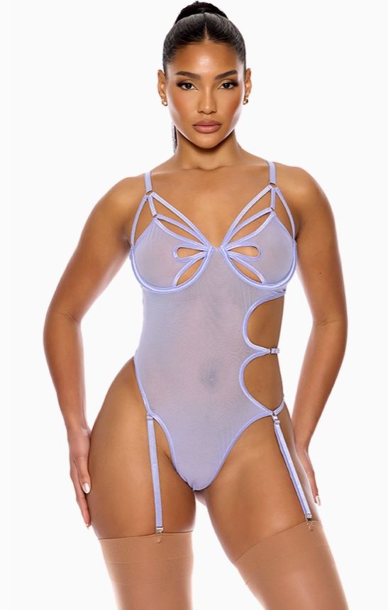 Feeling Butterflies Mesh Teddy