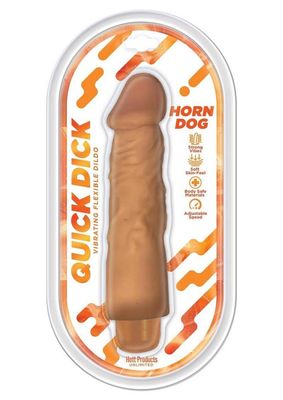 Quick Dick Horn Dog Vibrating Silicone Dildo