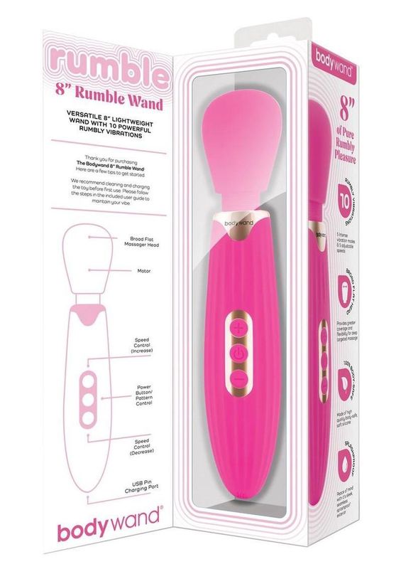 Bodywand Rumble 8&quot; Rechargeable Wand