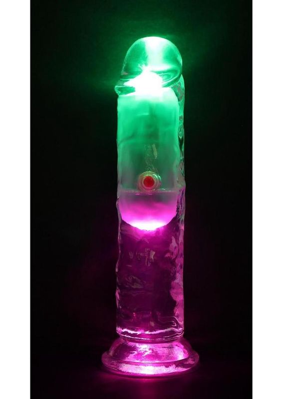RealRock 6" Vibrating LED Remote Control Dildo