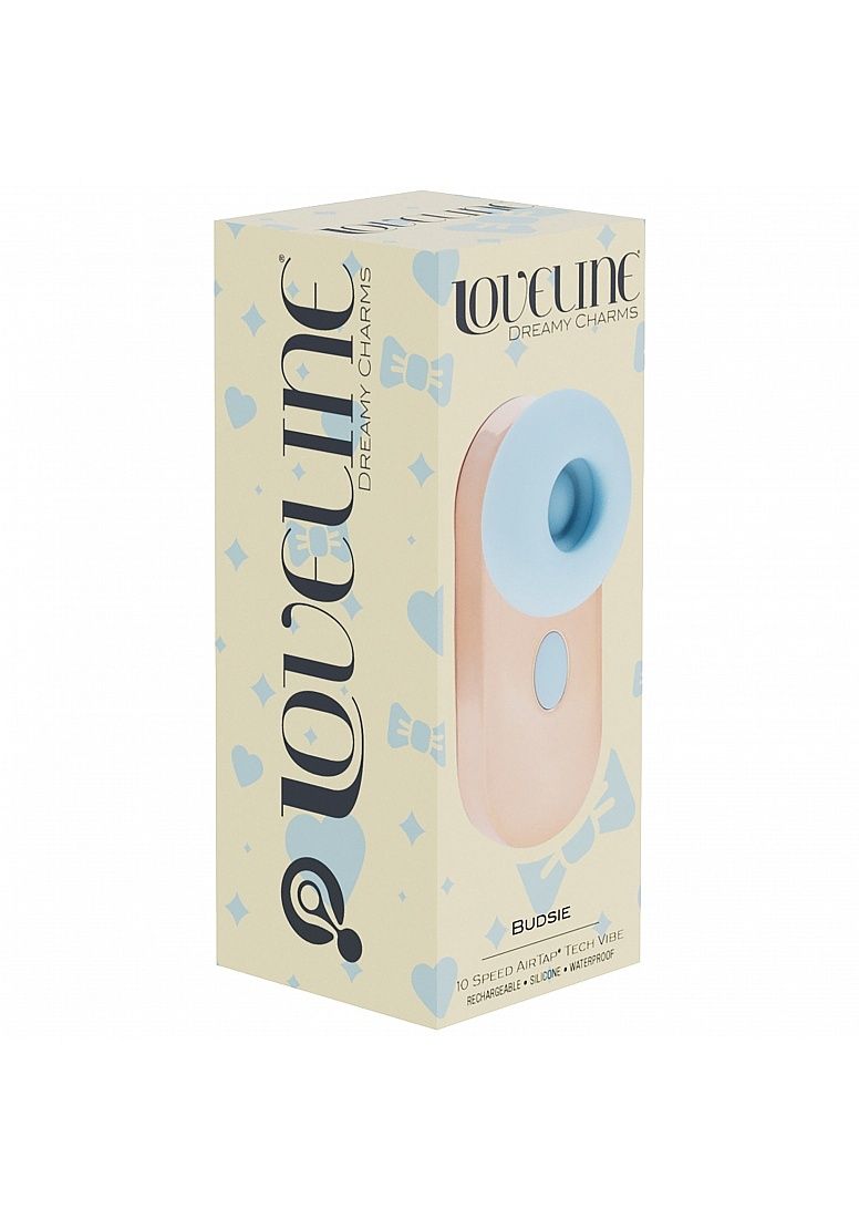 LoveLine Budsie AirTap Vibrator, Color: Blue