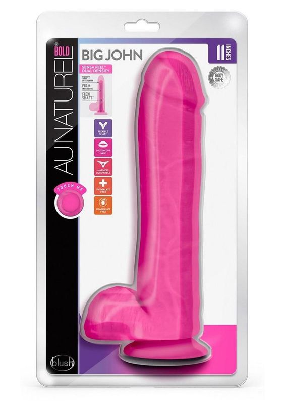 Au Naturel Bold Big John 11&quot; Dual Density Dildo