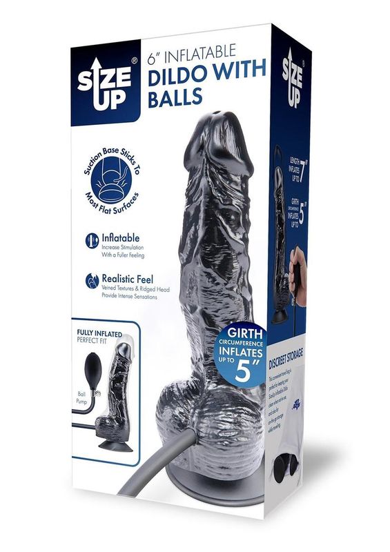 Size Up 6&quot; Inflatable Dildo
