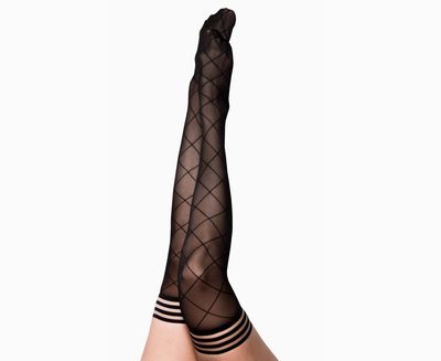 Kix&#39;ies Anna Sheer Diamond Thigh Highs