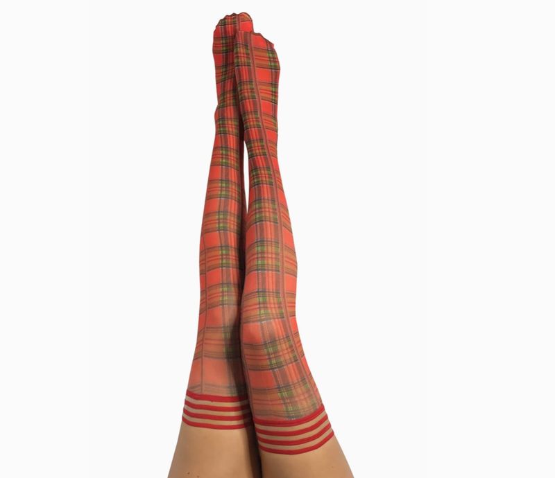 Kix&#39;ies Grace Plaid Thigh Highs