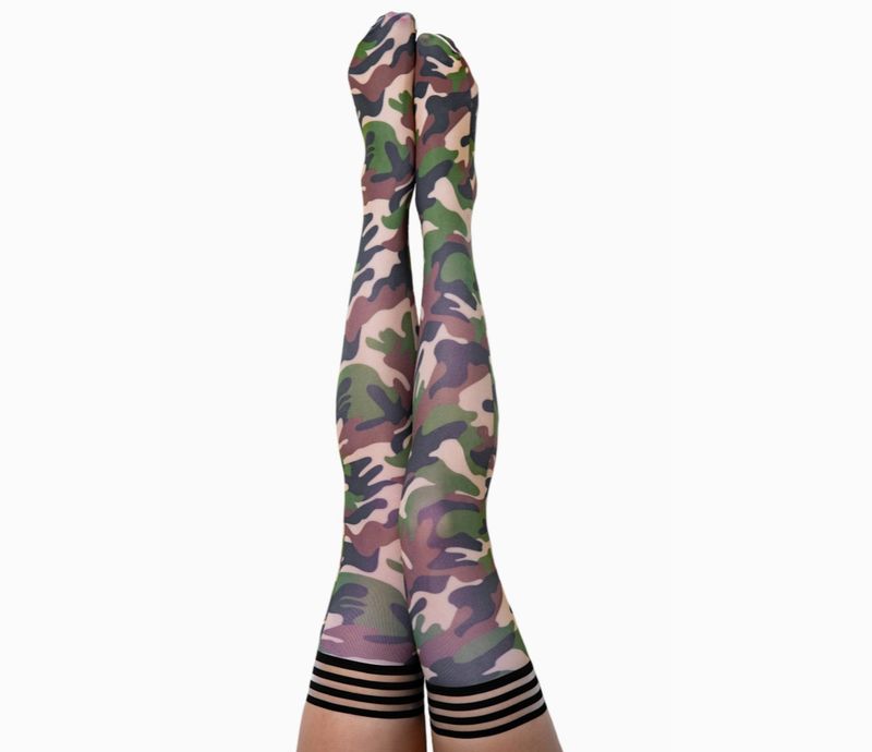 Kix&#39;ies Alex Camouflage Thigh Highs