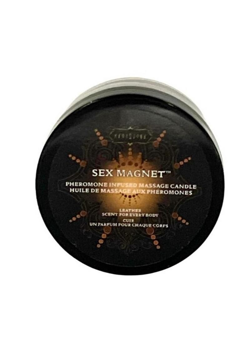 Sex Magnet Leather Pheromone Massage Candle