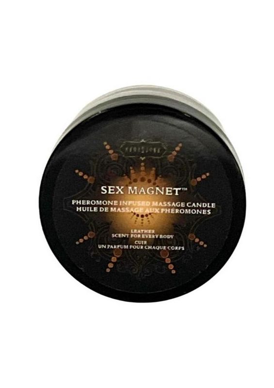 Sex Magnet Leather Pheromone Massage Candle