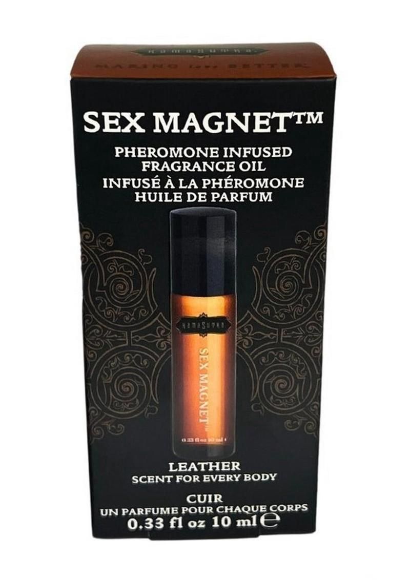 Sex Magnet Leather Pheromone Roll On Oil