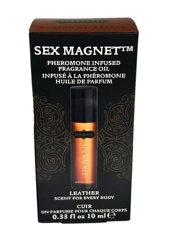 Sex Magnet Leather Pheromone Roll On Oil