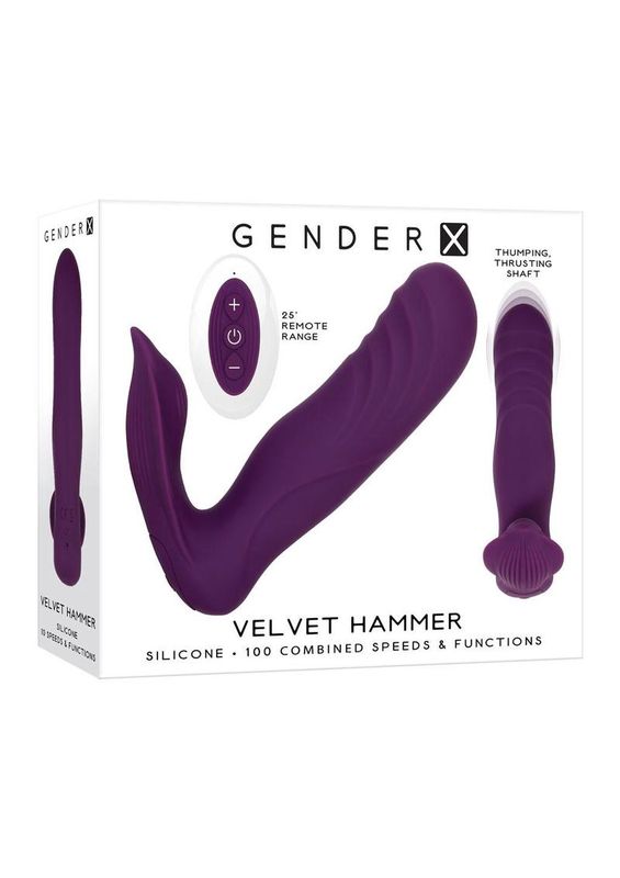 Gender X Velvet Hammer Wearable Vibe with Remote Control