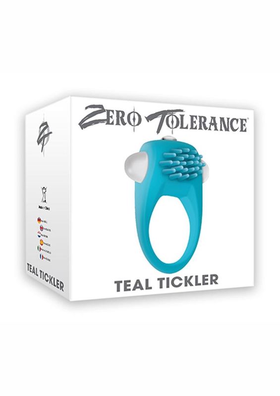 Zero Tolerance Teal Tickler Vibrating Cockring