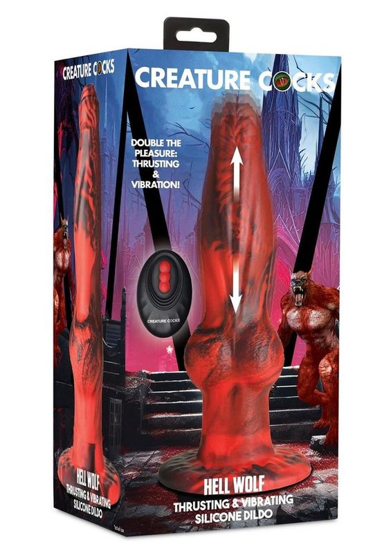 Creature Cocks Hell Wolf Thrusting Dildo with Remote Control