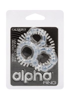 Alpha Liquid Silicone Beaded Rings Set
