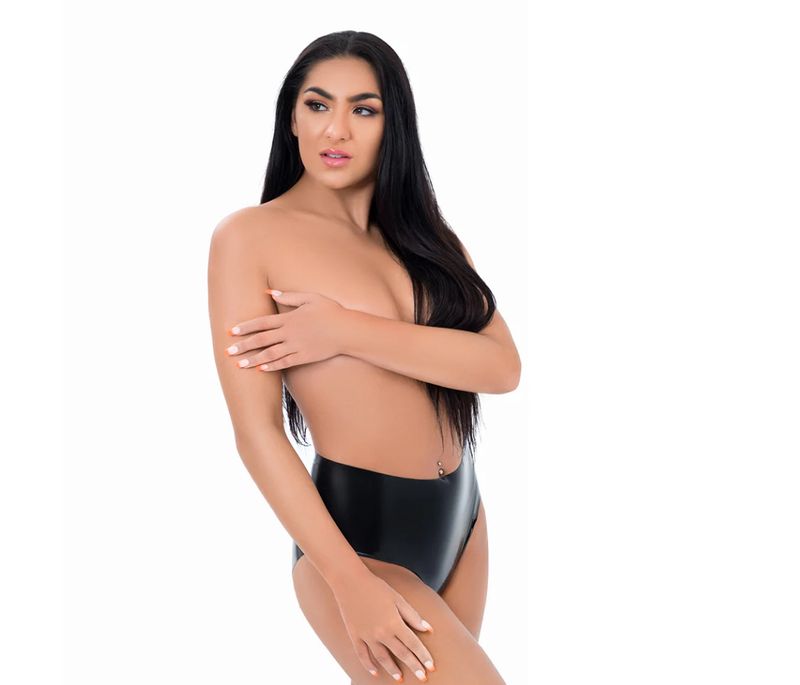 Me You Us Latex Crotchless Panties
