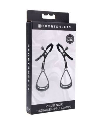Velvet Noir Tuggable Nipple Clamps