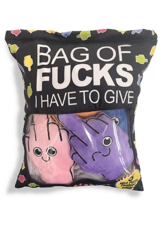 Bag of Fucks I Have to Give Plushy Pillows