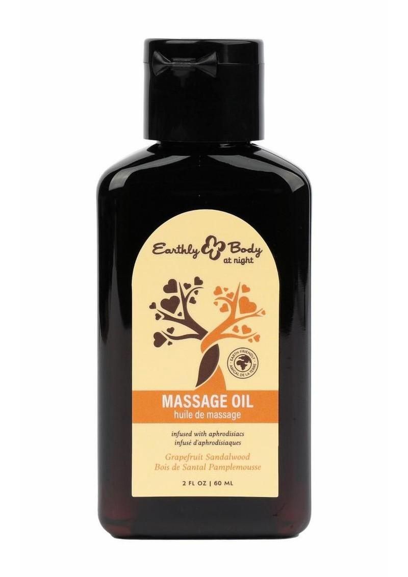 Earthly Body at Night Aphrodisiac Collection Massage Oil - Grapefruit Sandalwood, Size: 2 oz