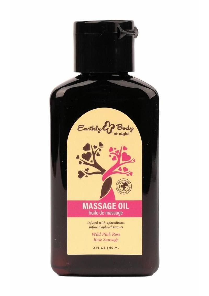 Earthly Body at Night Aphrodisiac Collection Massage Oil - Wild Pink Rose, Size: 2 oz