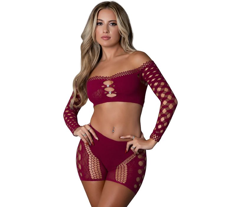 Magic Silk Seamless Crop Top &amp; Short Set