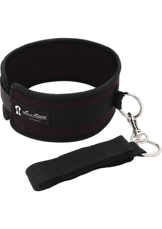 Lux Fetish Adjustable Collar and Leash Set