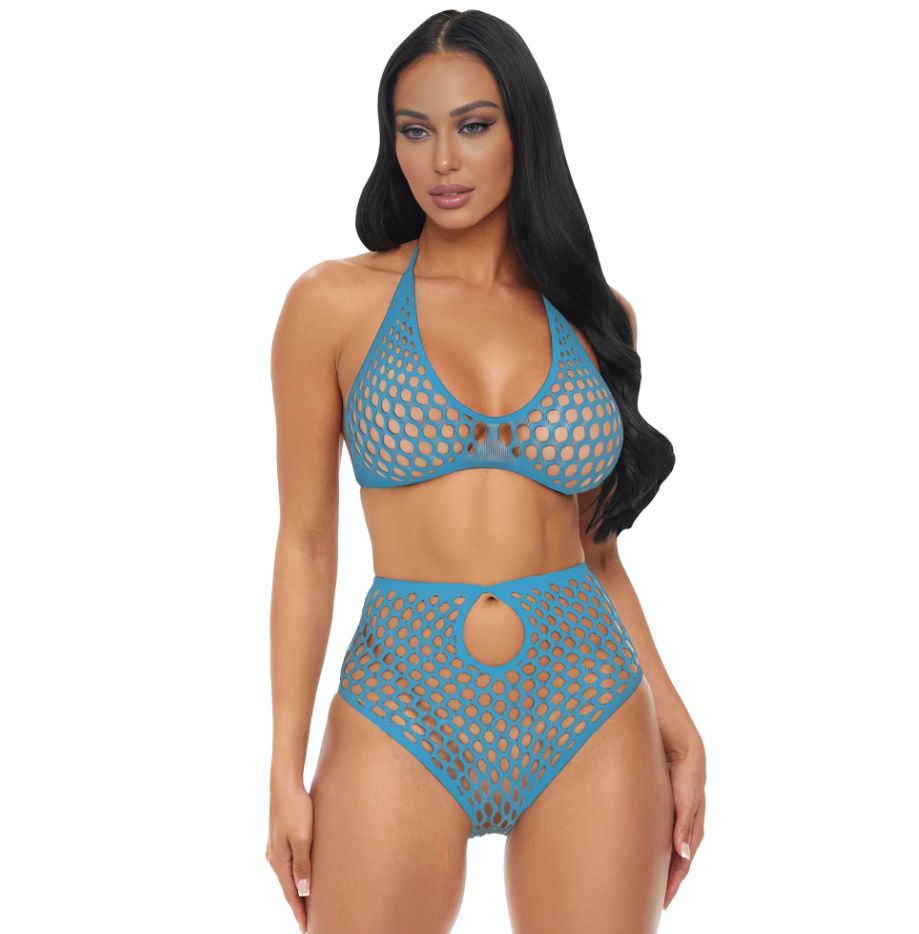Blue Dream Fishnet Set