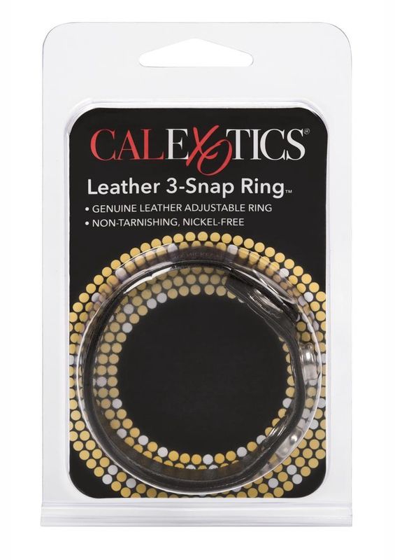 Leather 3 Snap Ring Cock