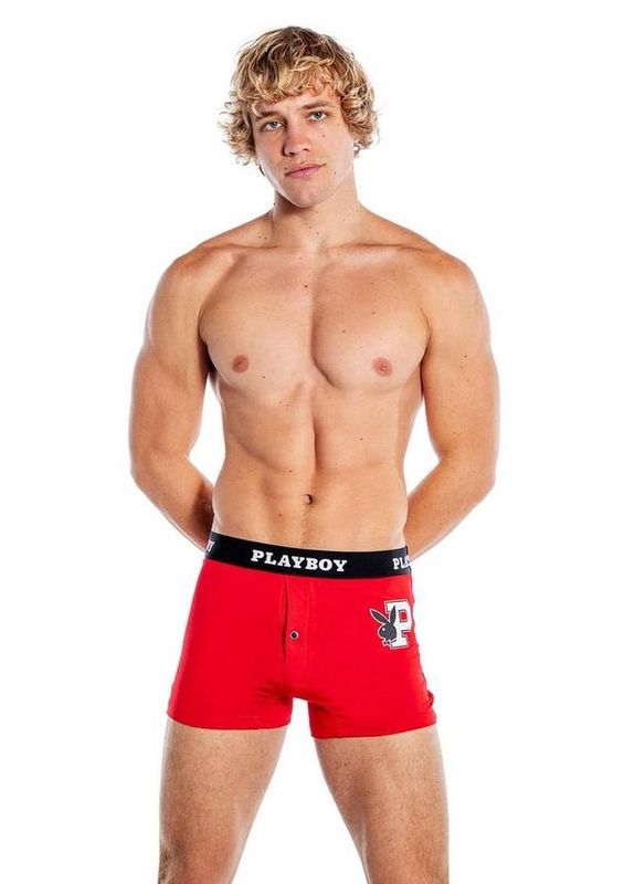 Playboy Mens Varsity Boxer Briefs