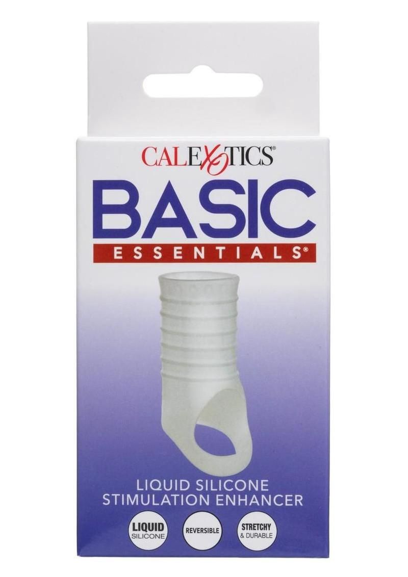 Basic Essentials Liquid Silicone Ribbed Pleasure Enhancer