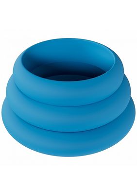 LEVELZ  Wide O Silicone Cock Ring Set of 3 (42mm, 50mm, 55mm)