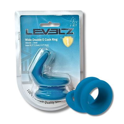 LEVELZ  Wide Double O Silicone Cock Ring