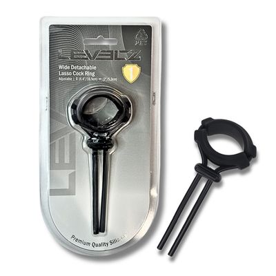 LEVELZ Detachable Wide Adjustable Silicone Lasso Cock Ring