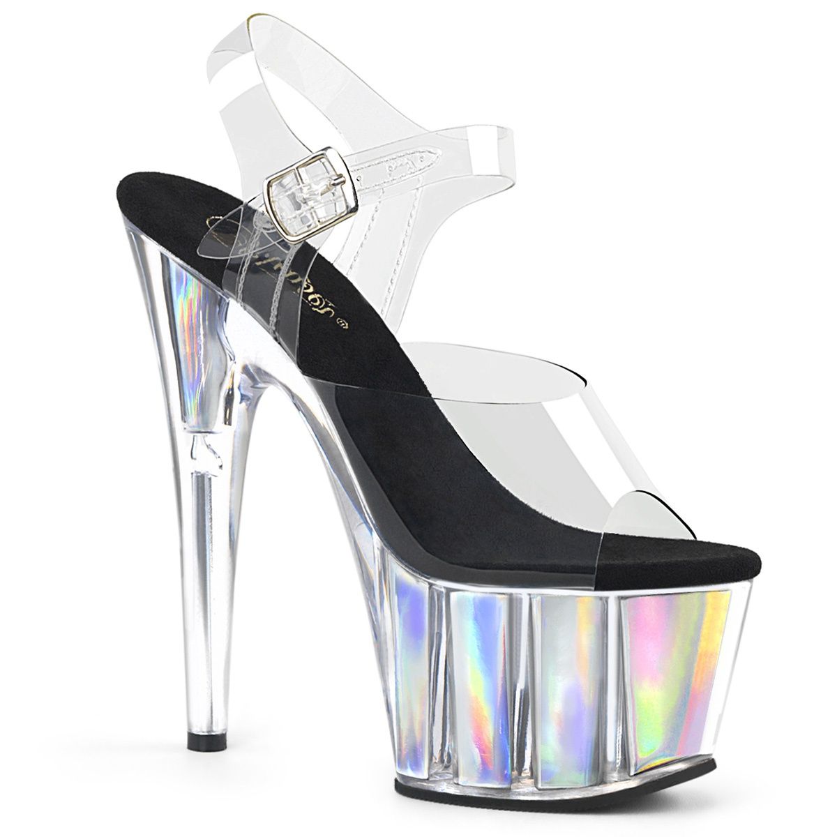 Adore 7&quot; Holographic Platform Sandal