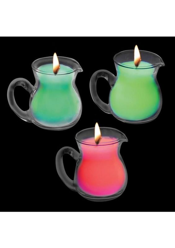Master Series Glow Pour Blacklight Reactive Drip Candle Set