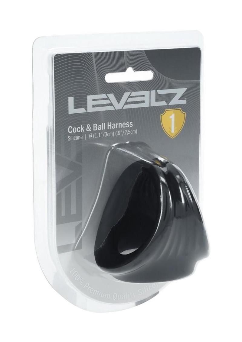 LEVELZ  Silicone Cock &amp; Ball Harness