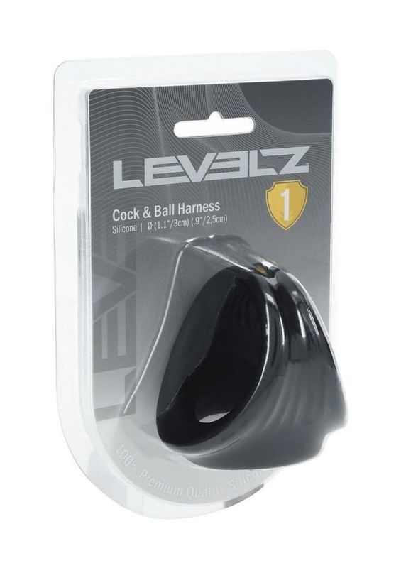 LEVELZ  Silicone Cock &amp; Ball Harness