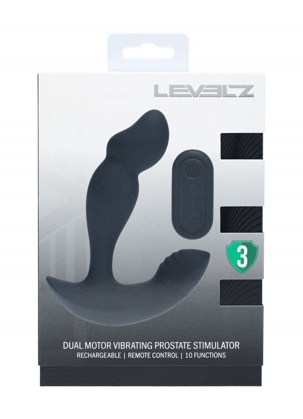 LEVELZ  Dual Motor Remote Control Vibrating Prostate Stimulator