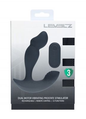 LEVELZ  Dual Motor Remote Control Vibrating Prostate Stimulator